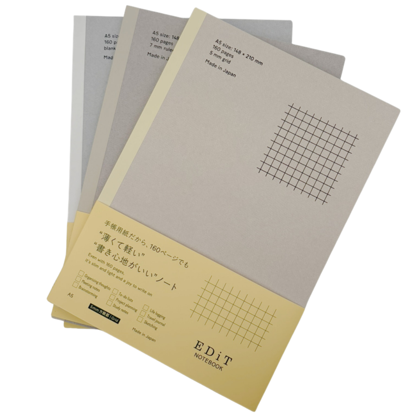 EDiT Notebooks - Slim 160 Pages, Refills