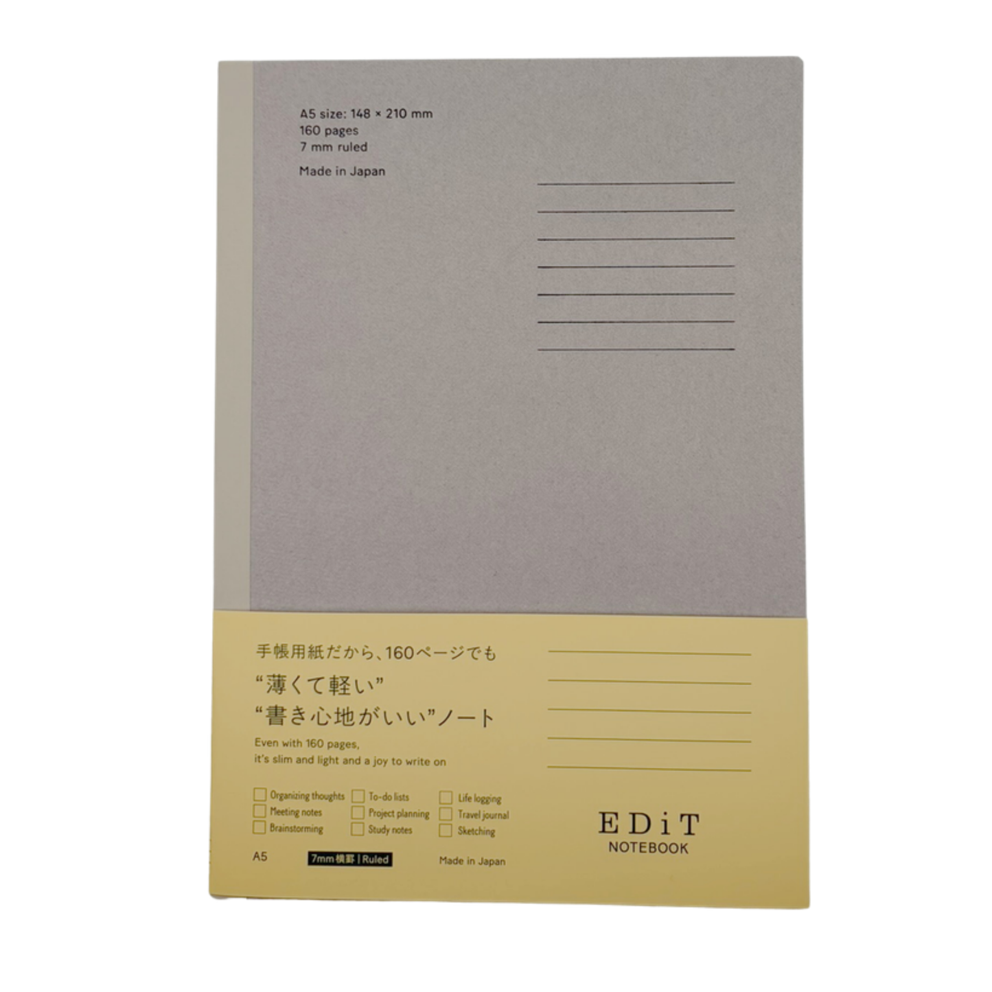 EDiT Notebooks - Slim 160 Pages, Refills