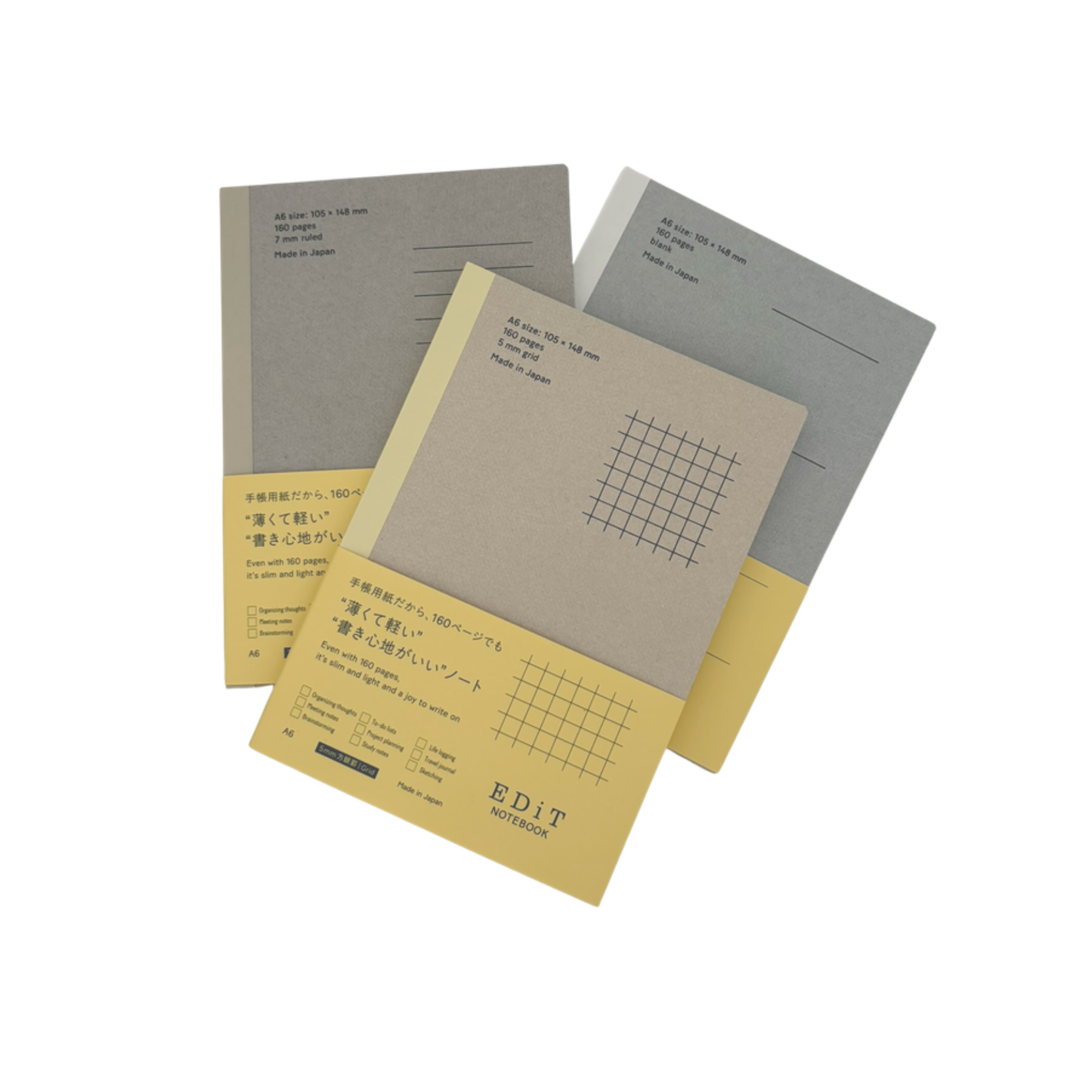 EDiT Notebooks - Slim 160 Pages, Refills