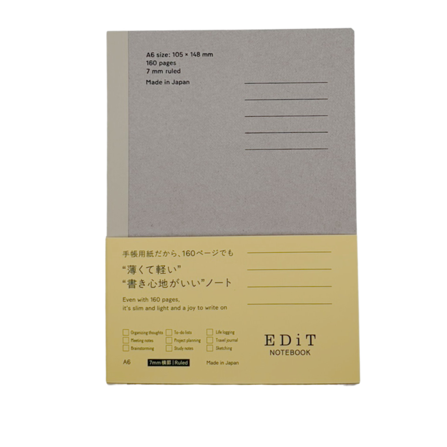 EDiT Notebooks - Slim 160 Pages, Refills