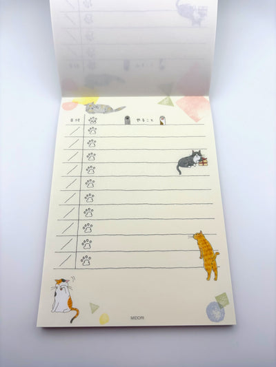 To Do Memo Pad - Cats
