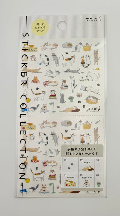 Midori Sticker Sheet - Cats