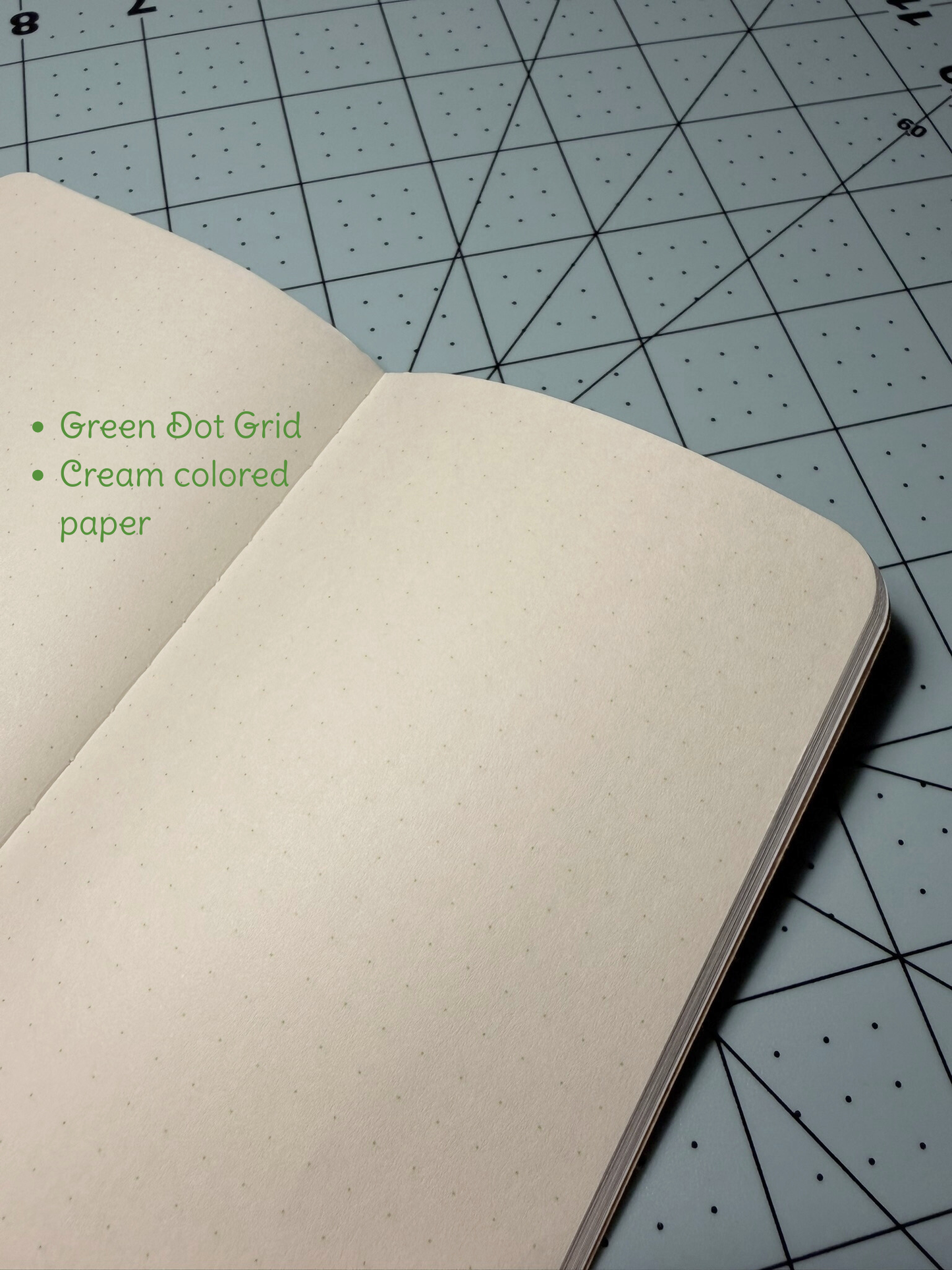 Ro-Biki Lighthouse Mini Pocket Notebook - Green Dot Grid Paper