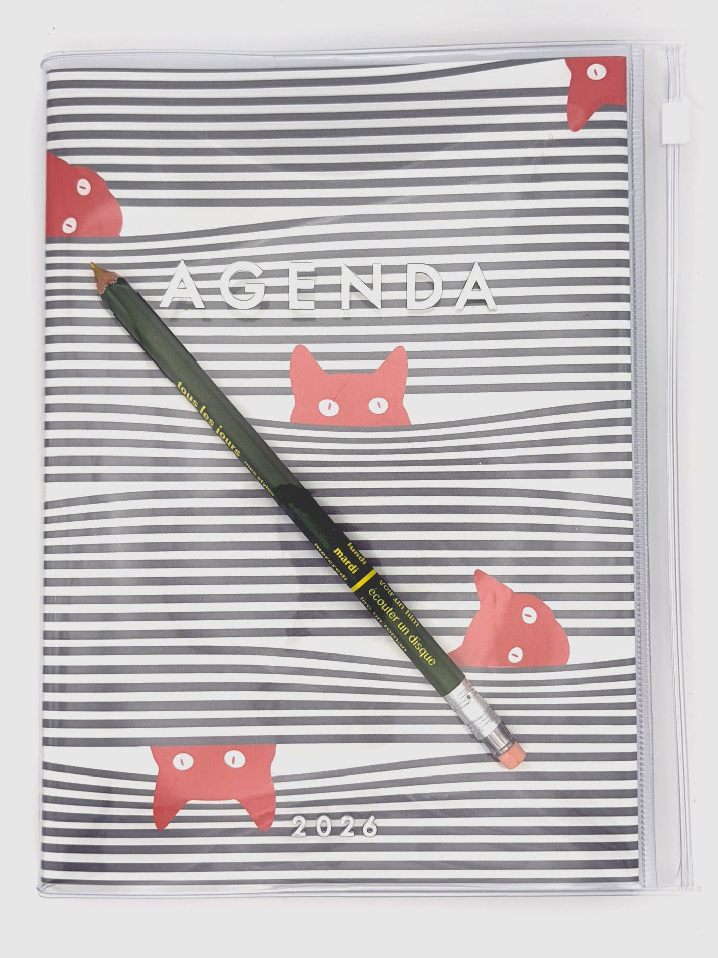 Weekly 2026 Planner with Sneaky Cats - A5 size