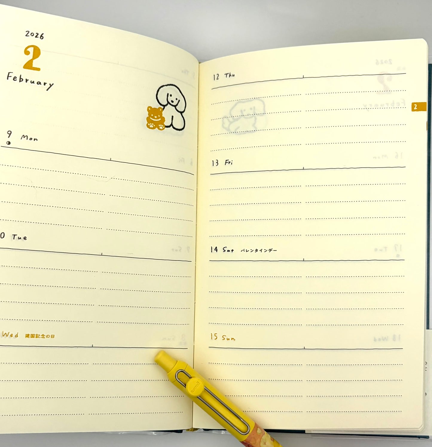 2026 Book Style Diary & Planner - B6 Size