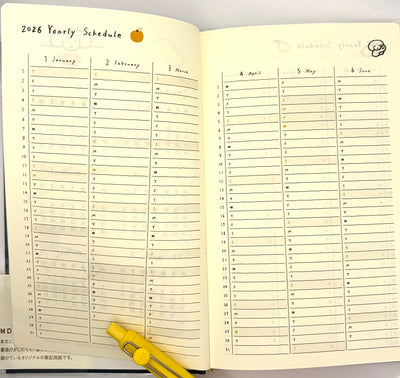 2026 Book Style Diary & Planner - B6 Size