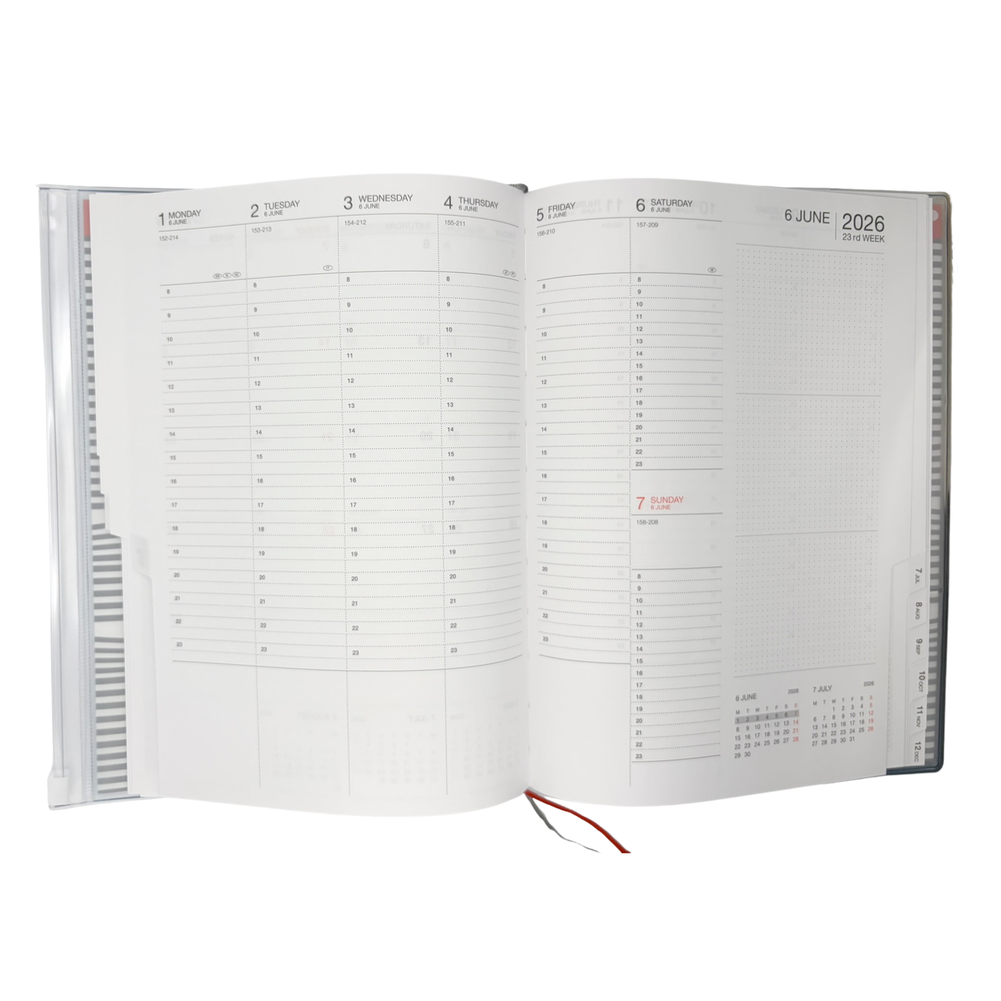 Weekly 2026 Planner with Sneaky Cats - A5 size