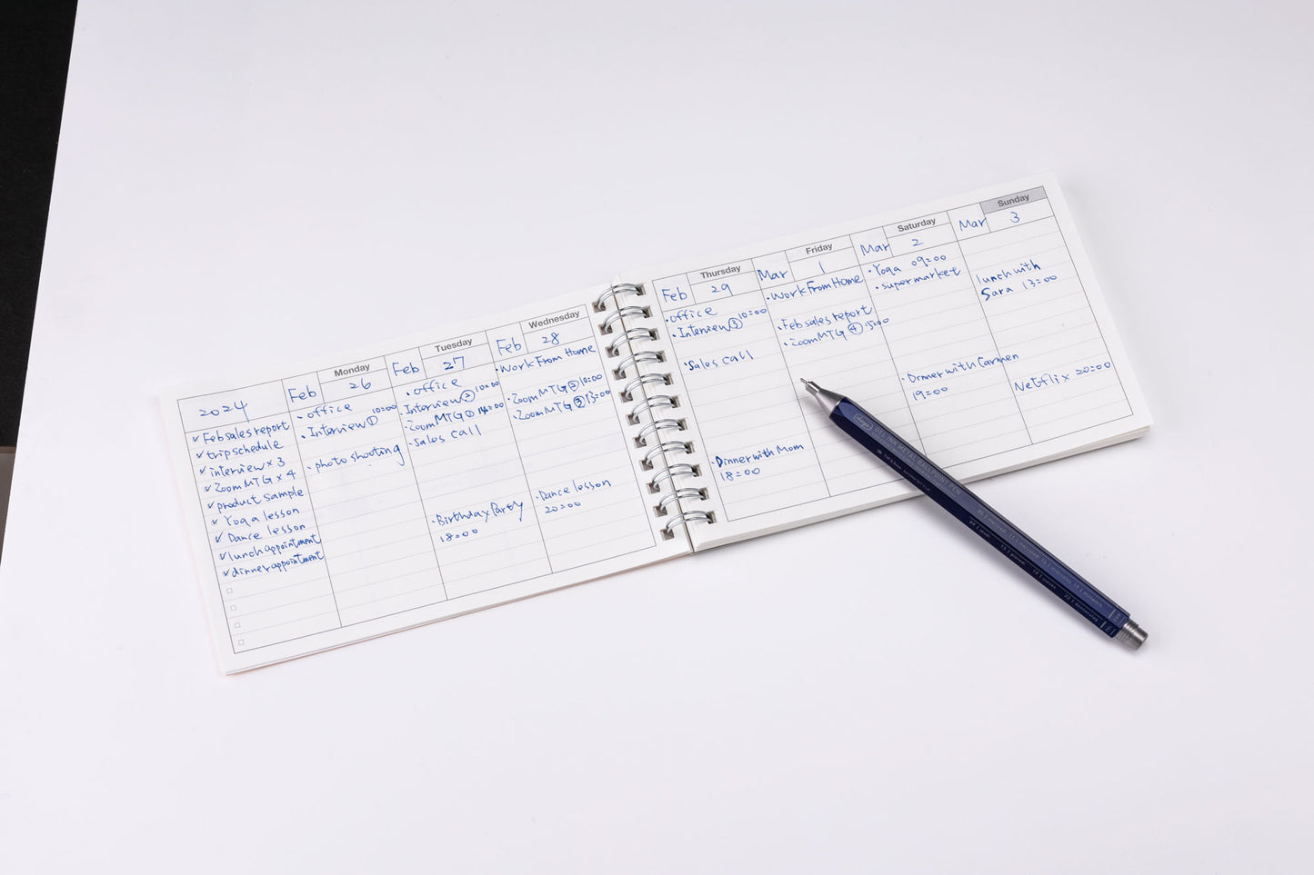 Small Undated Dayplanner