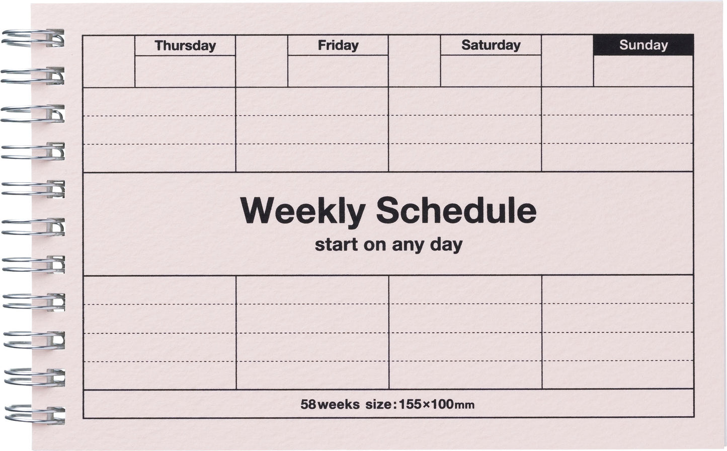 Small Undated Dayplanner