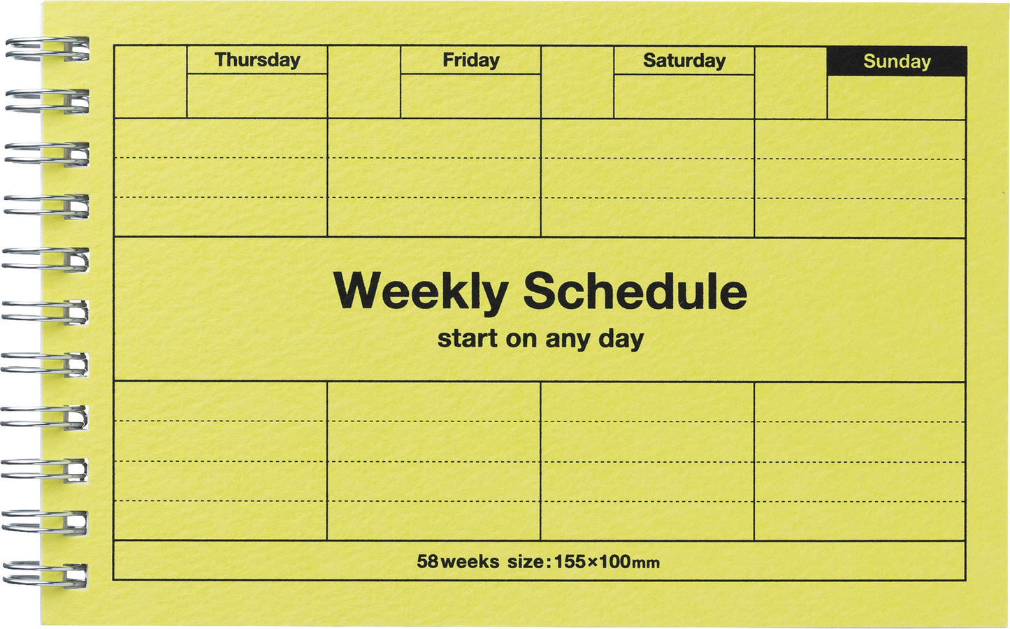 Small Undated Dayplanner