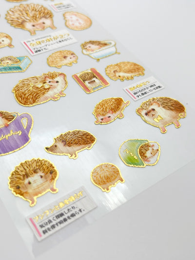 Kamio Picture Book Stickers - Adorable Hedgehogs