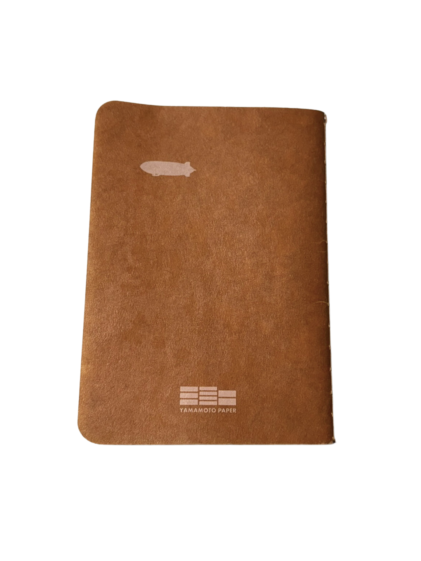 zeppelin and yamamoto paper logo on brown back