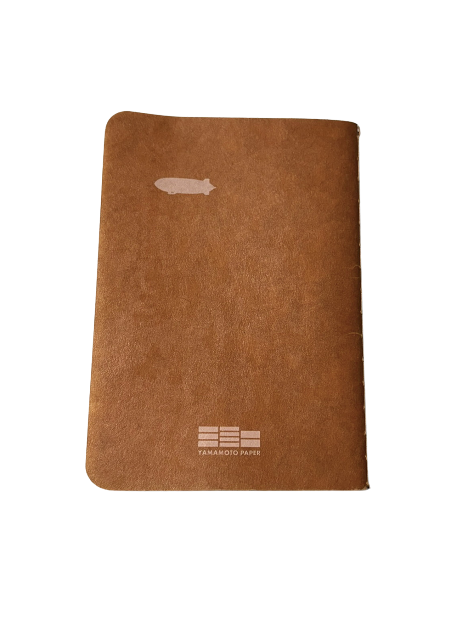 zeppelin and yamamoto paper logo on brown back