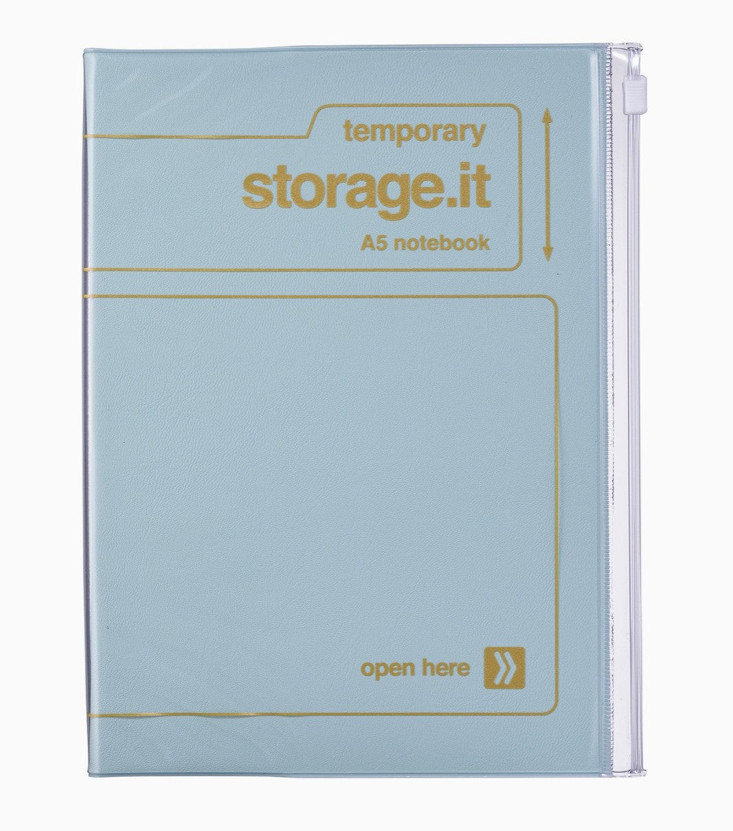 A5 Zipper Pocket Notebook - Grid Paper