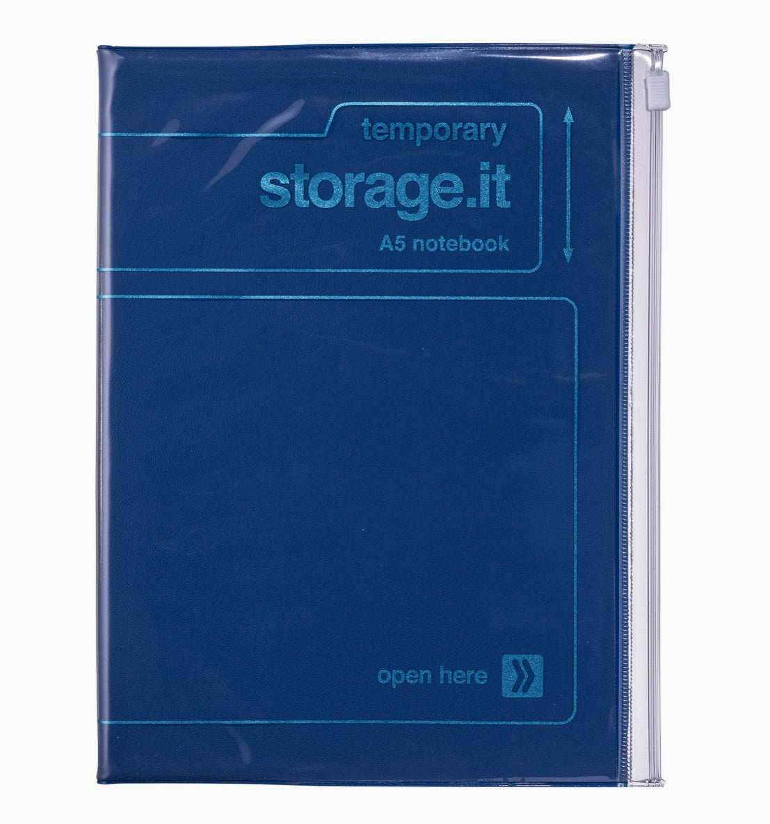 A5 Zipper Pocket Notebook - Grid Paper