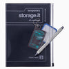 A5 Zipper Pocket Notebook - Grid Paper